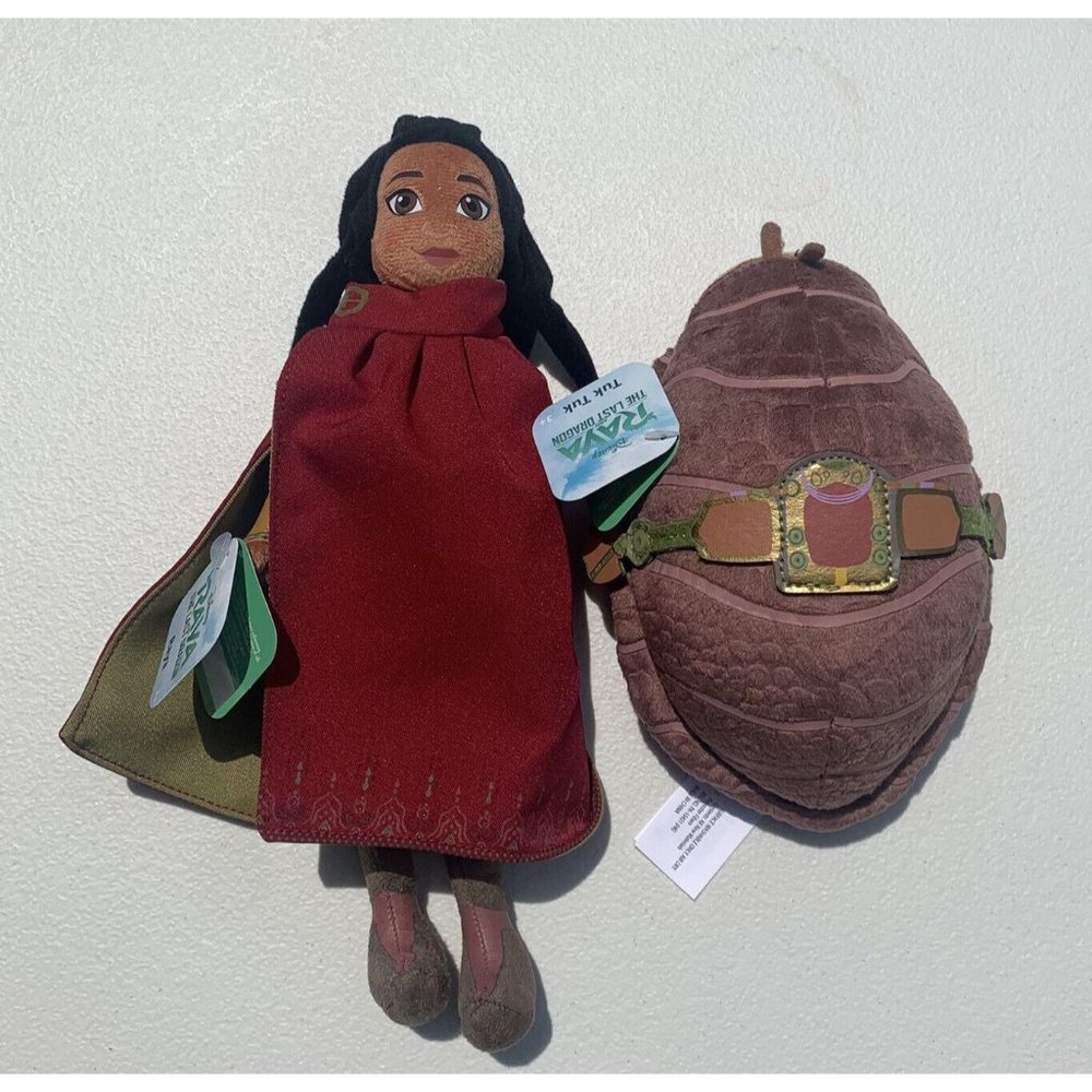 Disney Raya and the Last Dragon Set - Raya And Tuk Tuk Plush Doll Figures